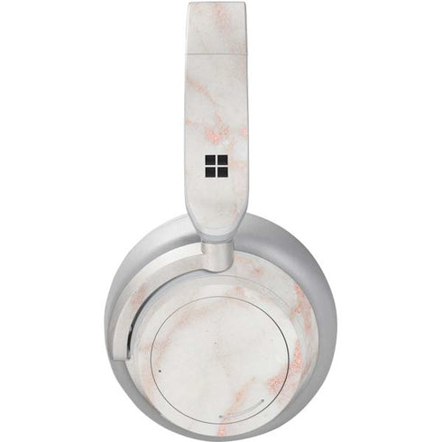 Rose Gold Marble Surface Headphones Skin